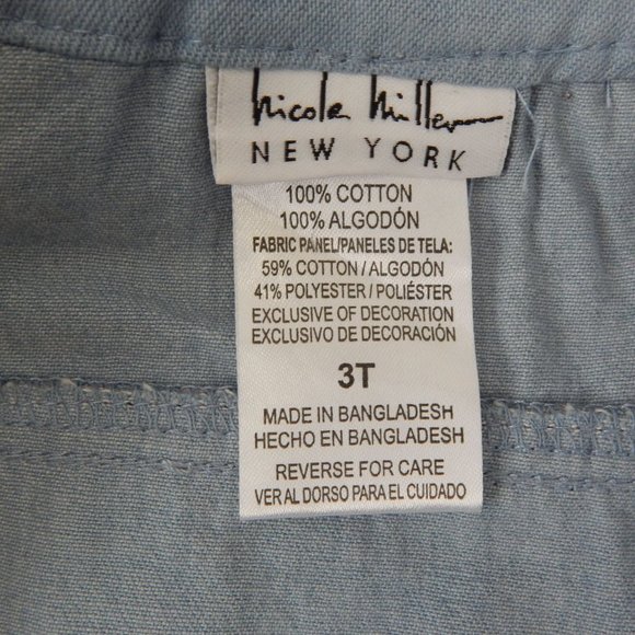 Nicole Miller Embroidered Button Up Vest Girls Size 3T - Picture 4 of 12